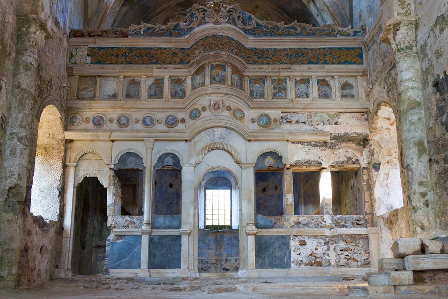 Kayakoy, un village grec en Turquie. Autrefois majoritairement occupée par des chrétiens orthodoxes grecs.