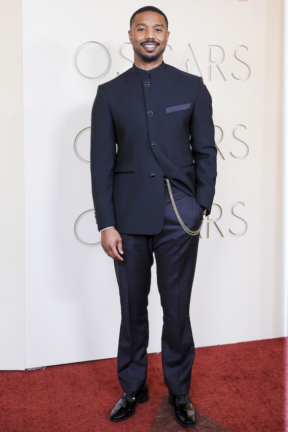 epa12823432 US actor Michael B. Jordan arrives on the red carpet ahead of the 98th annual Academy Awards ceremony at the Dolby Theatre in the Hollywood neighborhood of Los Angeles, California, USA, 15 ...