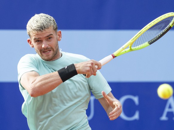 Jérôme Kym tient bien le choc contre Tsitsipas