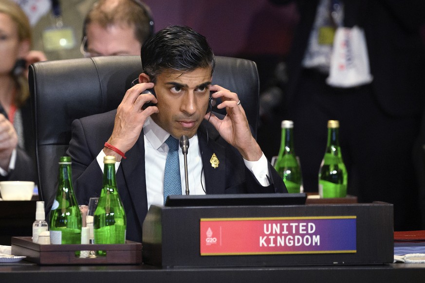 Rishi Sunak, lors de son premier G20, à Bali, à la mi-novembre.