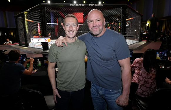 Mark Zuckerberg a un avantage sur Elon Musk: il connaît très bien Dana White, le patron de la ligue UFC.