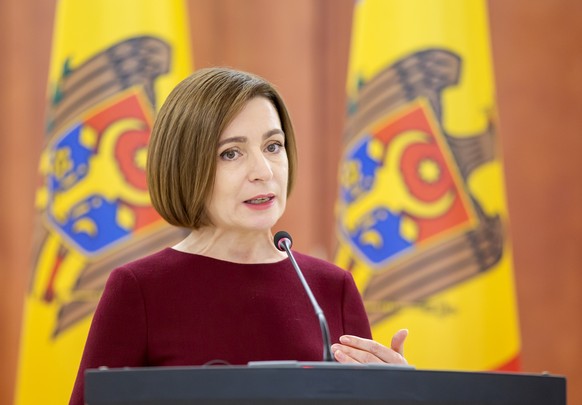 La présidente moldave Maia Sandu.