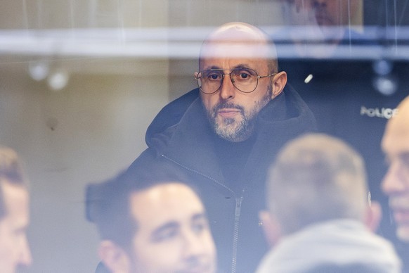 KEYPIX - The owner of Le Constellation bar Jacques Moretti is photographed for a hearing before the public prosecutor of the canton of Valais, in Sion Monday, February 9, 2026. 41 people mostly teenag ...