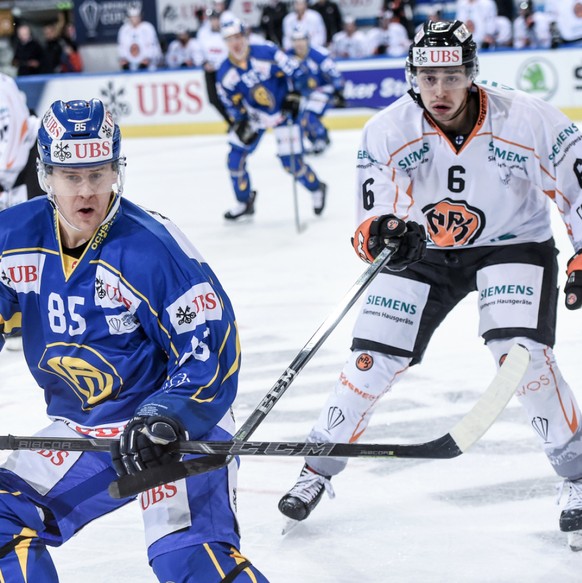 Niklas Friman (à droite, ici lors de la Coupe Spengler 2017) évoluera à Ajoie la saison prochaine
