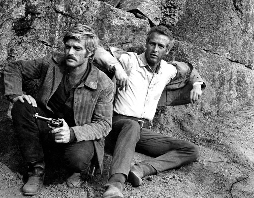 BUTCH CASSIDY AND THE SUNDANCE KID, Robert Redford, Paul Newman, 1969. TM and Copyright c 20th Century Fox Film Corp. All rights reserved. Courtesy: Everett Collection 20thCentFox/Courtesy Everett Col ...