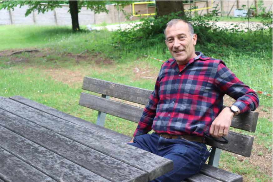 Toni Möckel est le président de l'association qui gère le camping naturiste «Chläb» à Auenstein (AG).