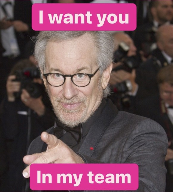 C'est Steven Spielberg, au cas où vous ne l'auriez pas reconnu