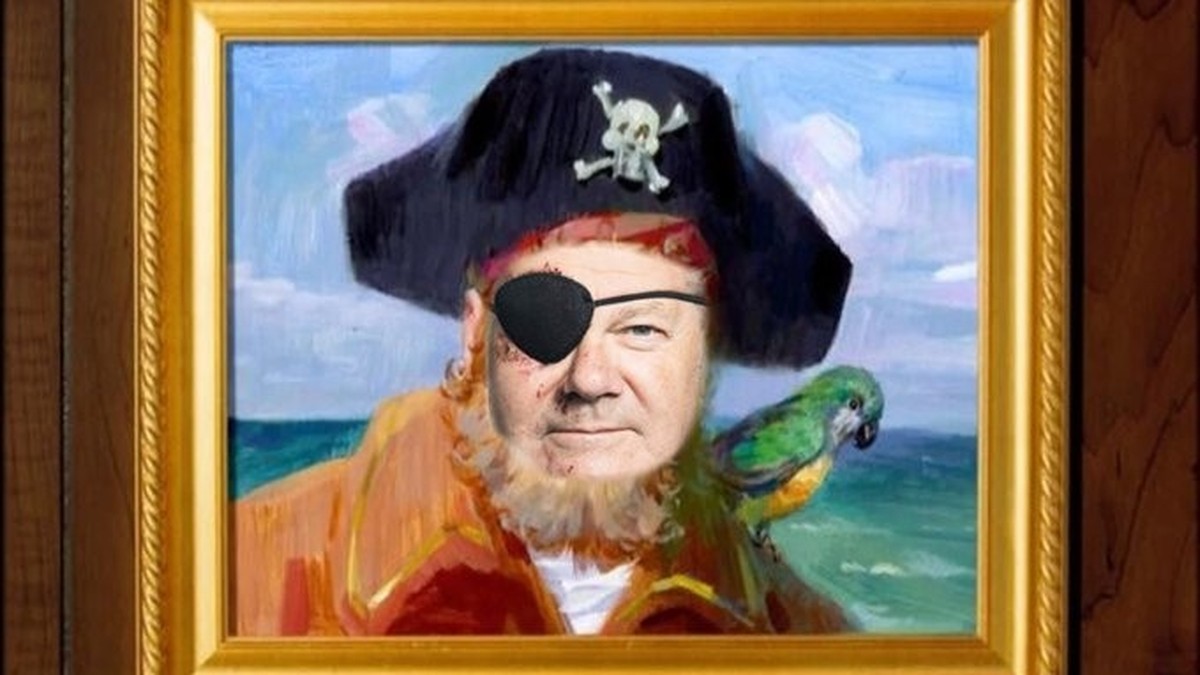 Olaf Scholz trägt nach seiner Verletzung eine Augenklappe