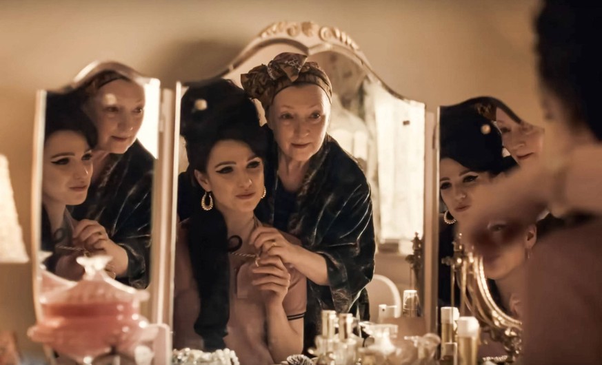 Marisa Abela and Lesley Manville UK. Marisa Abela and Lesley Manville in a scene from the C StudioCanal/ Focus Features new film : Back to Black 2024. Plot: It chronicles the life and music of Amy Win ...