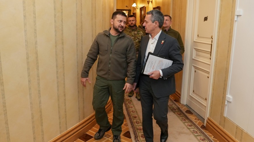 C'était la quatrième fois qu'Ignazio Cassis rencontrait le président ukrainien Volodymyr Zelensky.