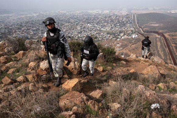 Des militaires mexicains à Nido de las Águilas
