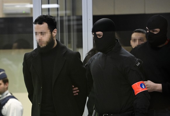 Salah Abdeslam, lors des procès des attentats de Paris, en septembre dernier.