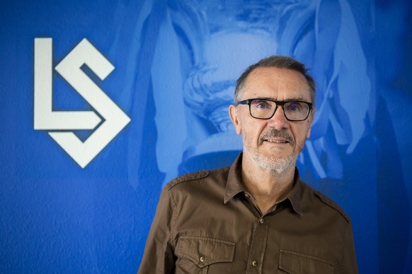 Bob Ratcliffe, president et CEO du FC Lausanne-Sport pose lors d&#039;une conference de presse sur la nouvelle direction sportive du FC Lausanne-Sport, LS, le mercredi 24 juin 2020 au stade olympique  ...