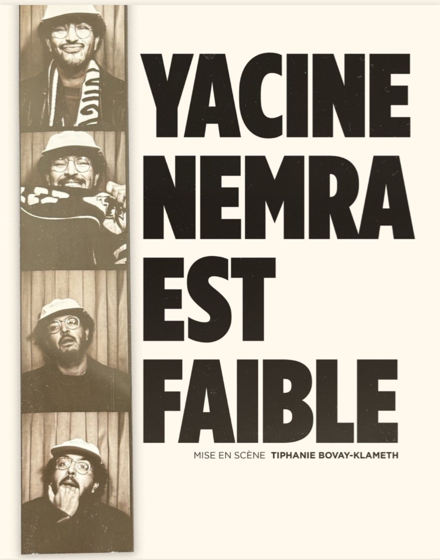 Affiche du spectacle Yacine Nemra est faible