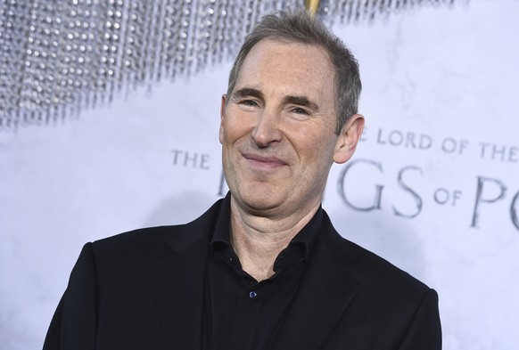 FILE - Andy Jassy, Amazon president and CEO, attends the premiere of "The Lord of the Rings: The Rings of Power" at The Culver Studios on Monday, Aug. 15, 2022, in Culver City, Calif parts o ...