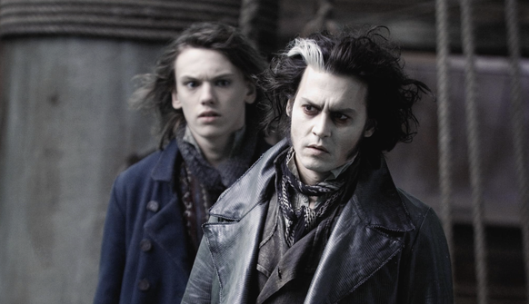 Le jeune Jamie donnant la réplique à Johnny Depp.