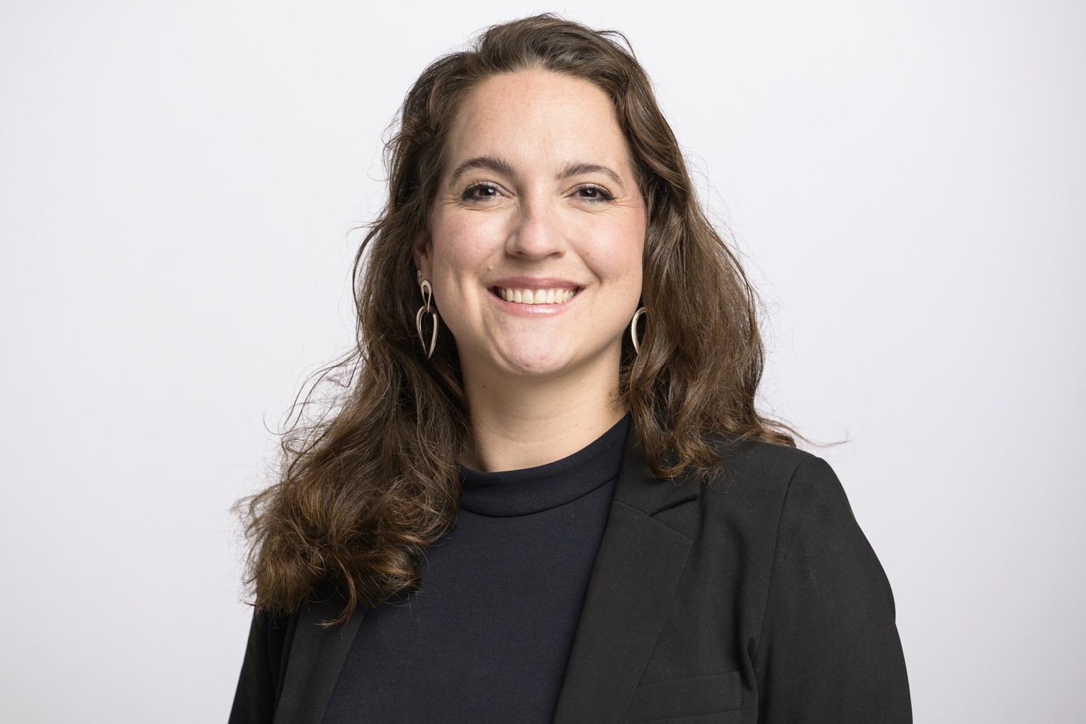 Nationalraetin Nina Schlaefli, SP-TG, am Rand der Wintersession der Eidgenoessischen Raete, am Mittwoch, 20. Dezember 2023 im Bundeshaus in Bern. (KEYSTONE/Alessandro della Valle)
