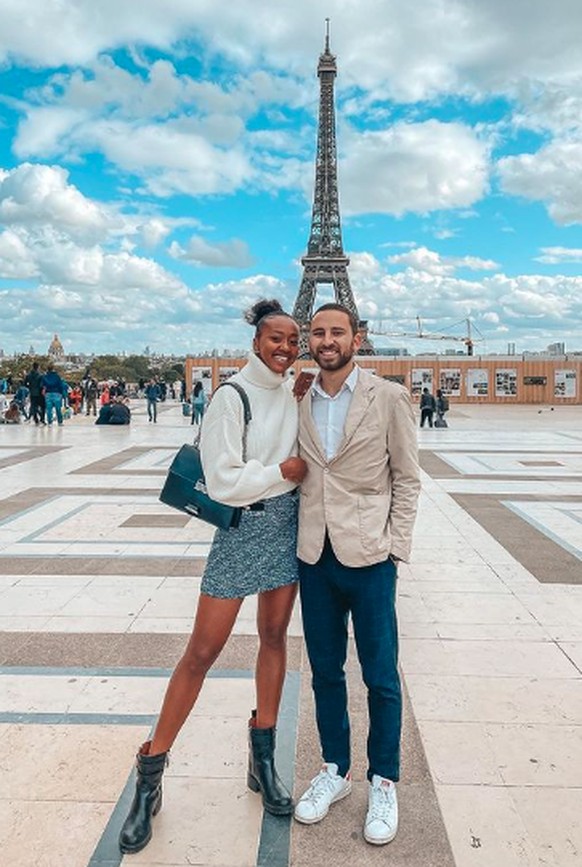 Sarah Atcho et son fiancé, qui se marieront cet été.