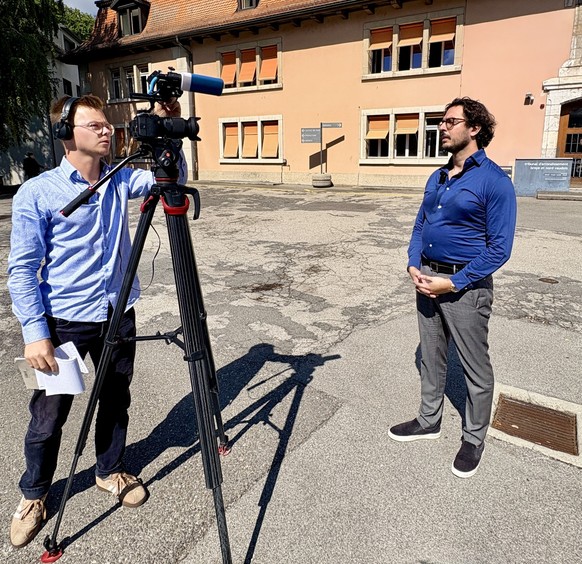 Avocat de la défense, Me Albert Habib donne une interview au sortir du procès d'un jeune Somalien au Tribunal criminel à Yverdon.