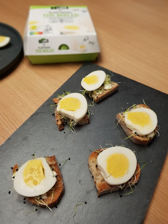 L&#039;œuf végétal Migros est composé de protéines de soja.