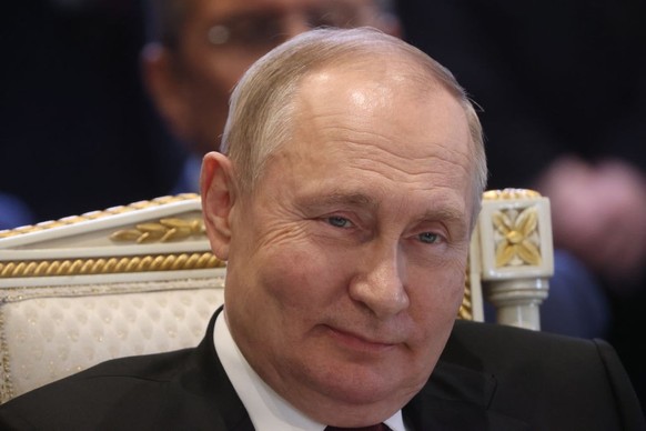 YEREVAN, ARMENIA - NOVEMBER 23: (RUSSIA OUT) Russian President Vladimir Putin smiles during the SCTO Summit on November 23, 2022 in Yerevan, Armenia. Leaders of Russia, Armenia, Belarus, Kazakhstan, K ...