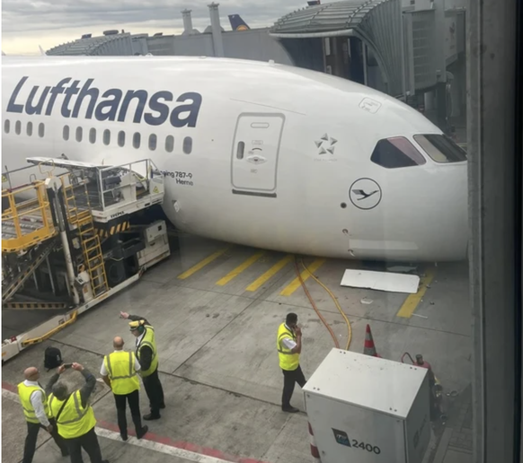Un avion Boeing Lufhtansa à Francfort