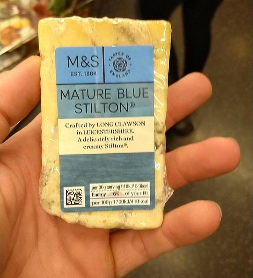 Cet appétissant fromage Stilton a permis à la Police d'arrêter le trafiquant.