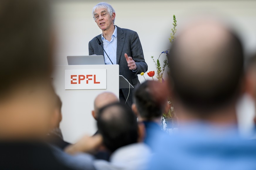 Martin Vetterli, president de l&#039;Ecole polytechnique federale de Lausanne (EPFL) parle lors de l&#039;inauguration du batiment Discovery Learning Laboratory, DLL, destine a l?apprentissage par pro ...