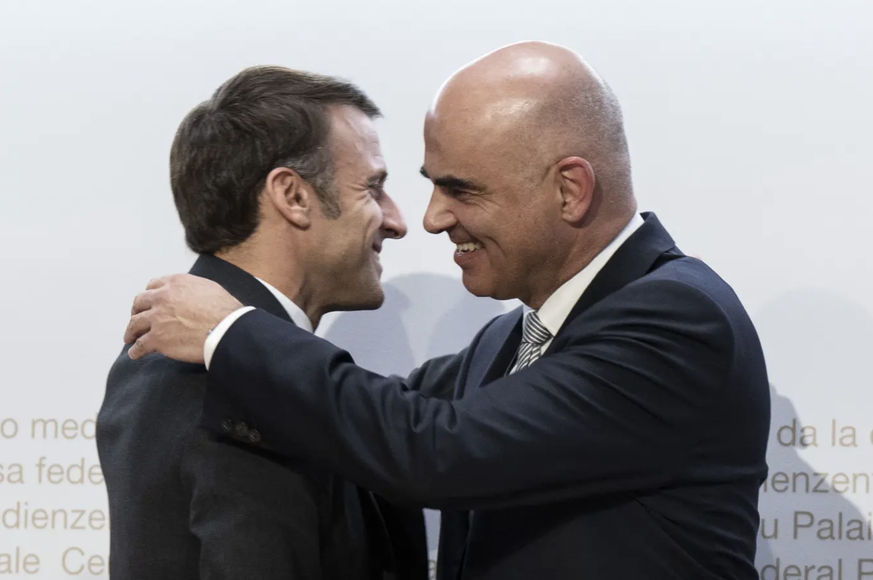 Alain Berset et Emmanuel Macron