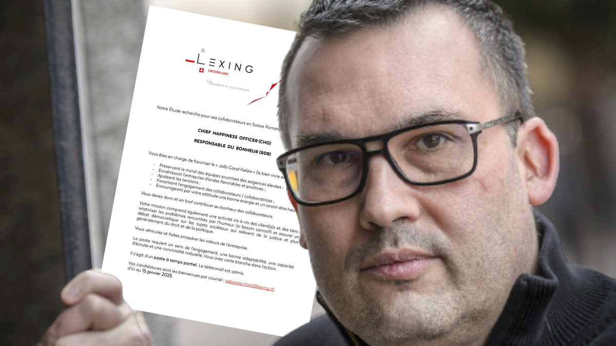 Cet avocat publie une offre d'emploi qui fait trembler la Suisse romande