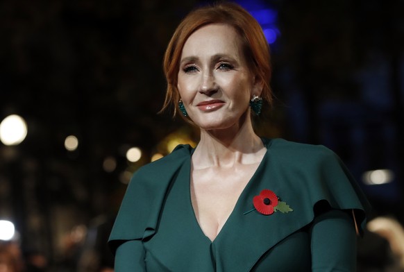 FILE - Author J.K. Rowling appears at the world premiere of the film &quot;Fantastic Beasts: The Crimes of Grindelwald&quot; in Paris on Nov. 8, 2018. Scholastic announced Tuesday that Rowling&#039;s