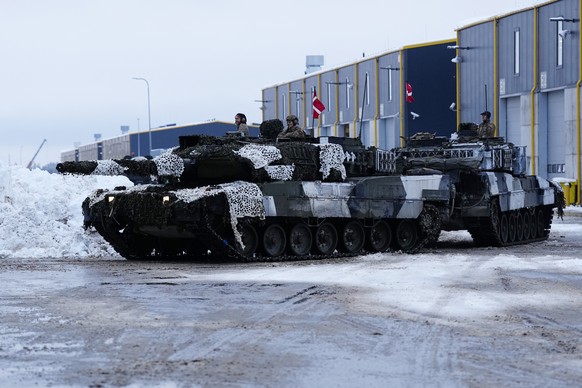 Des Leopard 2 de l'armée danoise.