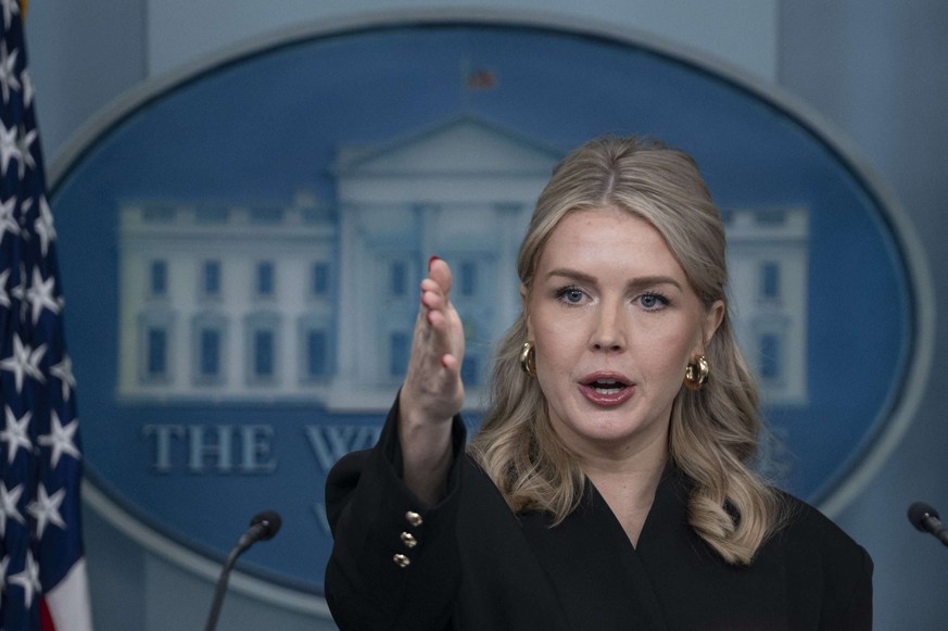 La porte-parole de la Maison-Blanche, Karoline Leavitt.