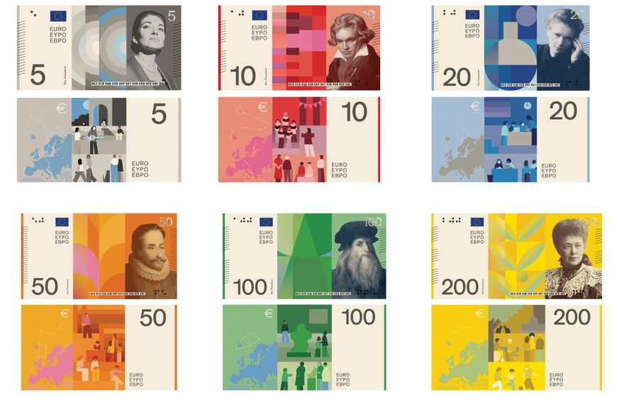 La BCE va changer ses billets d'Euros et on peut voter sur les différentes séries
