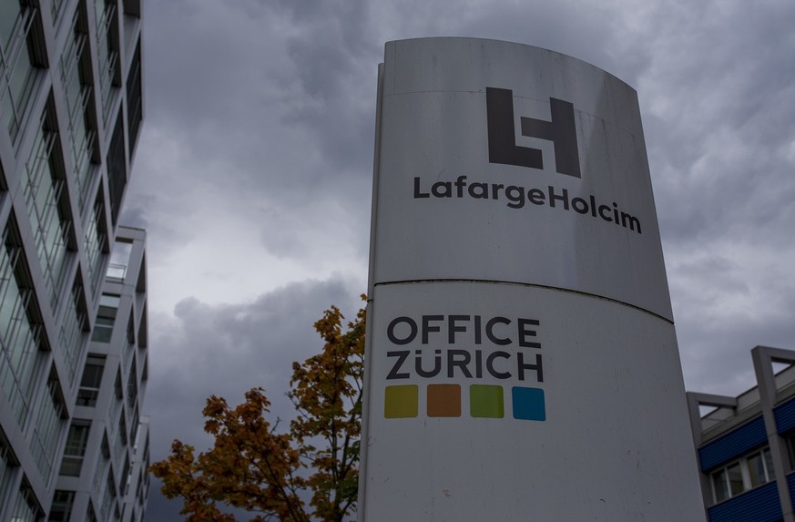 Hauptsitz der LafargeHolcim an der Hagenholzstrasse 83 aufgenommen am Sonntag, 11. Oktober 2020, in Zuerich. (KEYSTONE/Patrick B. Kraemer)