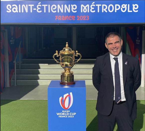 Sébastien Cottreau match manager à la coupe du monde de rugby 2023 en France