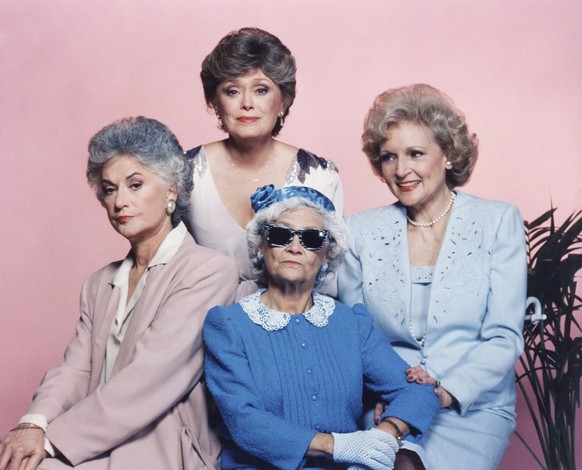 Estelle Getty, Rue McClanahan, Bea Arthur, and Betty White at an event for Golden Girls (1985)