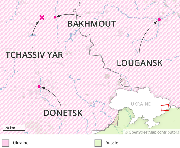Tchassiv Yar, près de Bakhmout.
