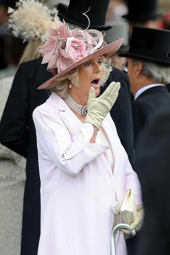ASCOT, ENGLAND - JUNE 18: Camilla, Duchess of Cornwall attends day 2 of Royal Ascot 2009 at Ascot Racecourse on June 16, 2009 in Ascot, England. (Photo by Samir Hussein/WireImage)