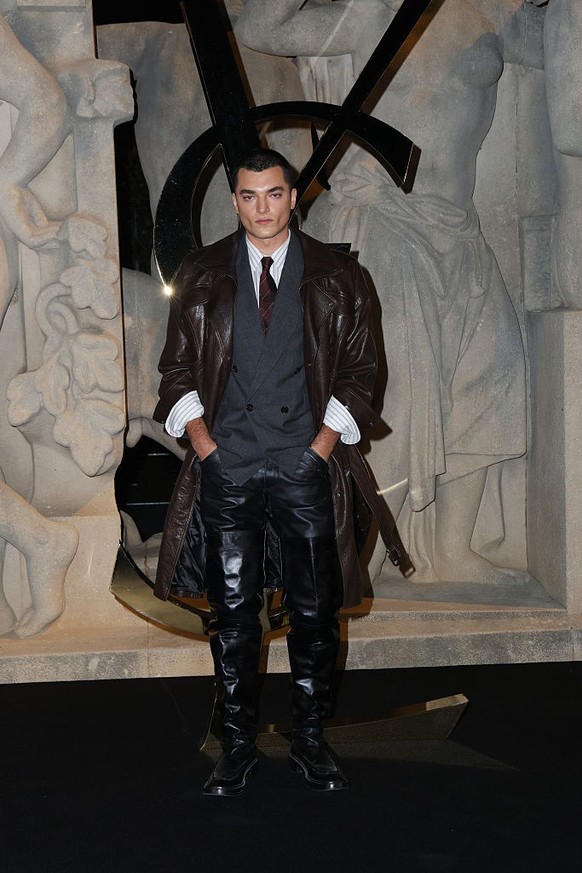 Antoine Waldner at the Saint Laurent fashion show as part of Spring/Summer 2026 Paris Fashion Week held at Fontaine du Trocadéro on September 29, 2025 in Paris, France. (Photo by River Callaway/WWD vi ...