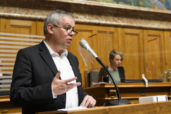 Le conseiller national Pierre-Alain Fridez (PS/JU). Berne, 2 décembre 2020.