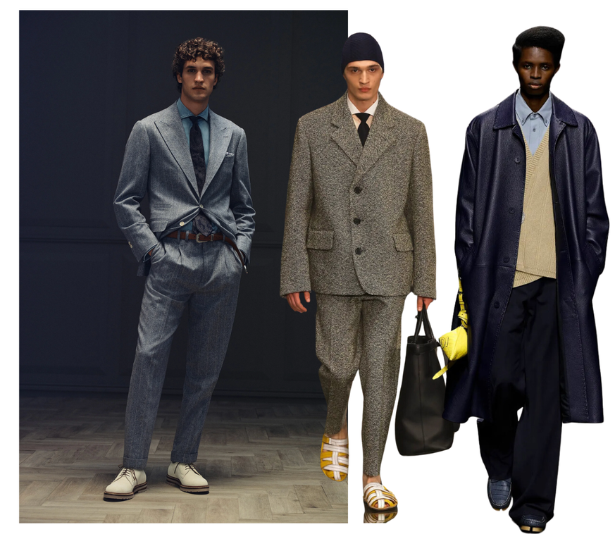 Bruno Cucinelli, Prada et Fendi pour le défilé homme automne-hivers 2024 de la Fashion Week