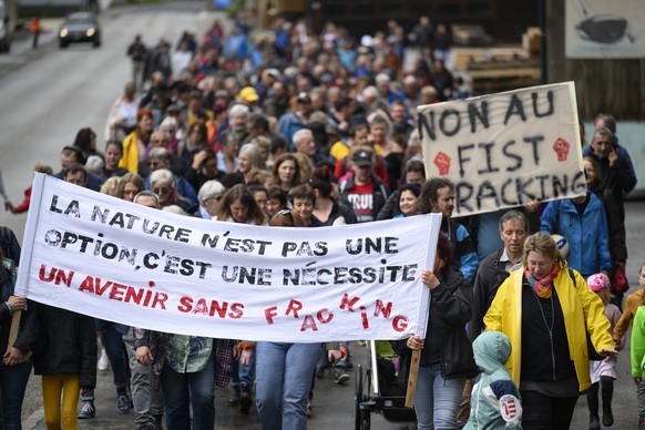 Manifestation à Haute-Sorne.
