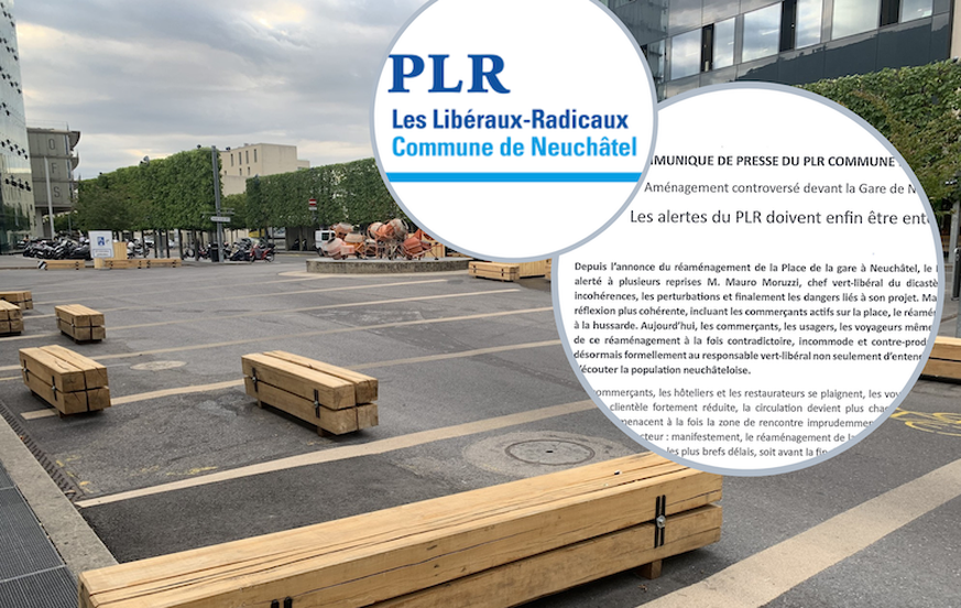 Le PLR est en colère au sujet de la gare de Neuchâtel