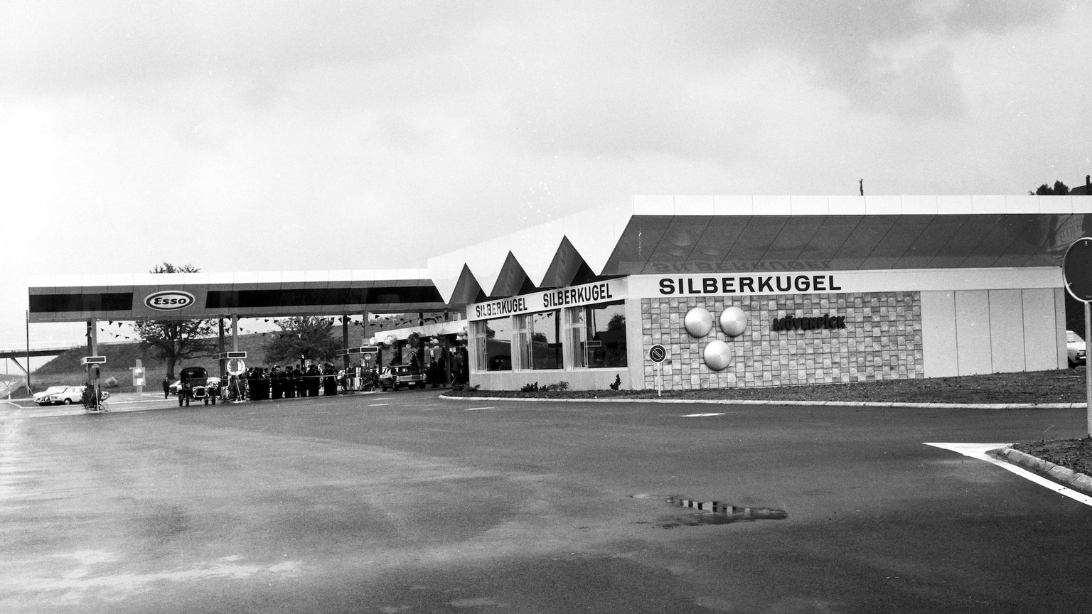 SCHWEIZ AUTOBAHN RASTSTAETTE 1969