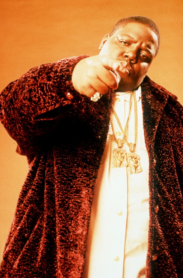 Der US-amerikanischen Rapper Notorious B.I.G., undatierte Aufnahme. Notorious B.I.G. (aka Biggie Small), mit buergerlichem Namen Christopher Wallace, ist am 9. Maerz 1997 auf einem Parkplatz in Los An ...
