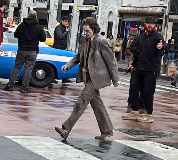 Joaquin Phoenix dans les rues de Los Angeles.