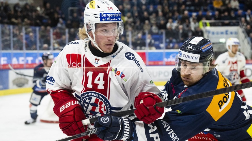 Colin Gerber (à gauche) intéresse beaucoup le HC Sierre et Chris McSorley.