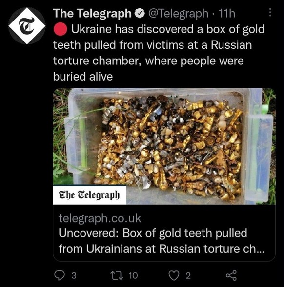 Le très respectable <i>Telegraph</i> a été un peu trop affirmatif.