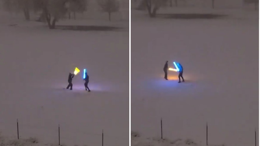 Un duel au sabre laser filmé dans le Colorado